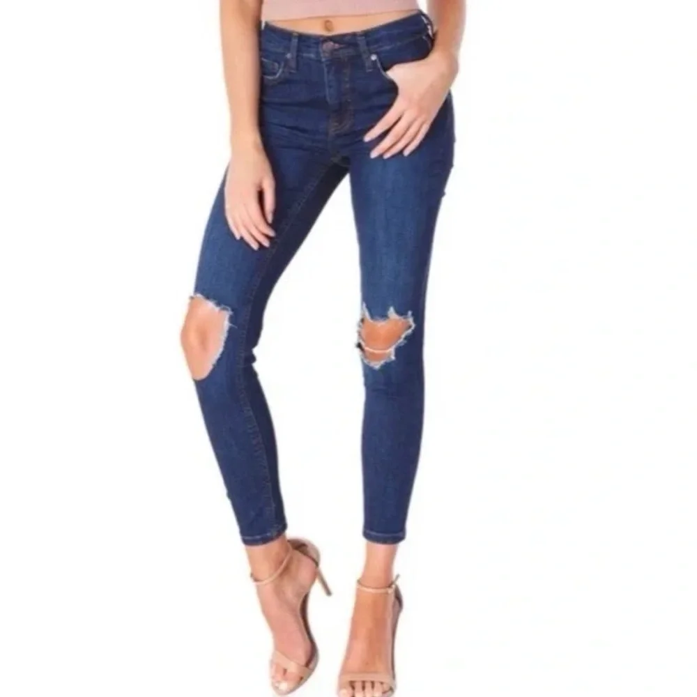 Free People Busted Knee Jeans